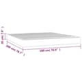 Miniatyrbillede 7 af 7: vidaXL springmadras med pocketfjedre 180x200x20 cm kunstlæder hvid