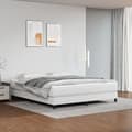 Miniatyrbillede 1 af 7: vidaXL springmadras med pocketfjedre 180x200x20 cm kunstlæder hvid