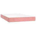 Miniatyrbild 1 av 7: vidaXL Pocketresårmadrass rosa 120x200x20 cm sammet