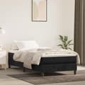 Miniatyrbillede 2 af 7: vidaXL springmadras med pocketfjedre 80x200x20 cm fløjl sort
