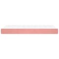 Miniatyrbillede 3 af 7: vidaXL springmadras med pocketfjedre 90x200x20 cm fløjl pink