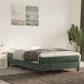 Miniatyrbillede 7 af 7: vidaXL springmadras med pocketfjedre 120x200x20 cm fløjl mørkegrøn