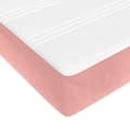 Miniatyrbild 5 av 7: vidaXL Pocketresårmadrass rosa 160x200x20 cm sammet