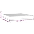 Miniatyrbillede 7 af 7: vidaXL springmadras med pocketfjedre 180x200x20 cm fløjl sort