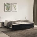 Miniatyrbillede 2 af 7: vidaXL springmadras med pocketfjedre 180x200x20 cm fløjl sort
