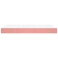 Miniatyrbillede 3 af 7: vidaXL springmadras med pocketfjedre 80x200x20 cm fløjl pink