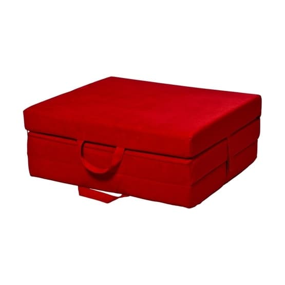Madras Foldbar - 80X200X10Cm - Rød