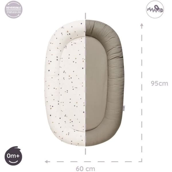 Tineo Bed Reduction - Vändbar och avtagbar - 95x60 cm