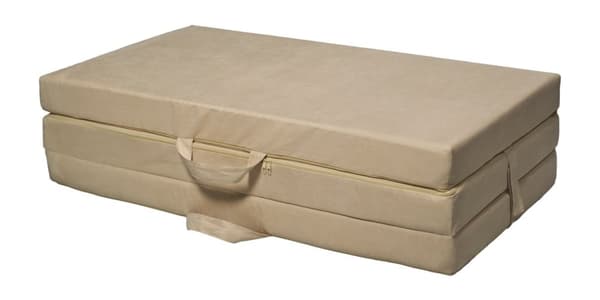Foldbar madras gæstemadras 200x120x10 cm off-white
