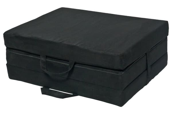 Vikbar madrass gästmadrass 200x120x10 cm svart