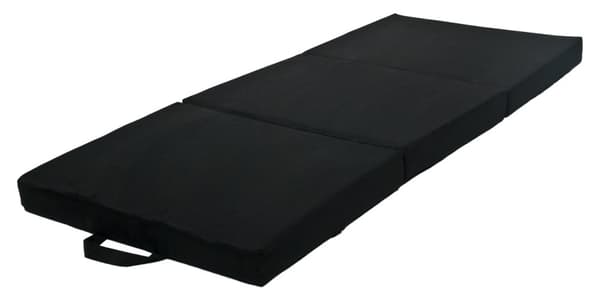 Taitettava patja vieraspatja 200x120x10 cm musta
