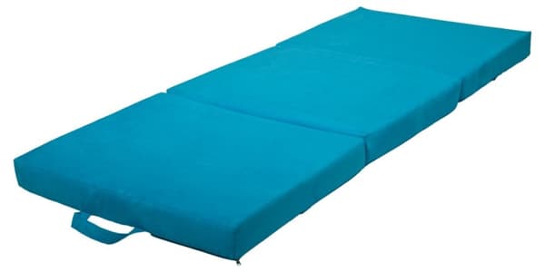 Foldbar madras gæsteseng 200x80x10 cm blå