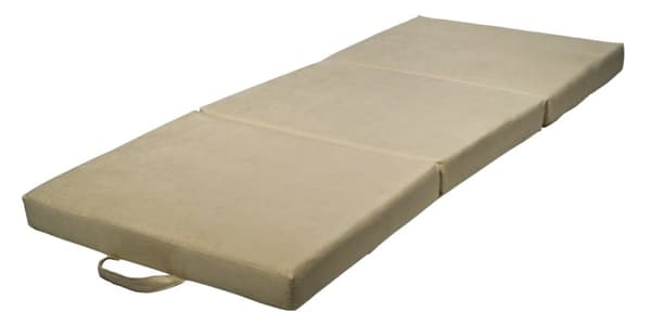 Kokoontaittuva patja vierasmakuulle 200x80x10 cm, luonnonvalkoinen