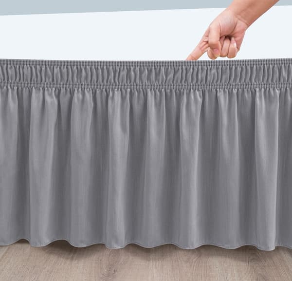 Sängkjol damm volanger med resårband