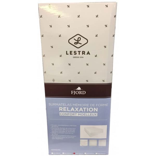 Lestra Fjord memory foam övermadrass 90 x 190 cm Lestra