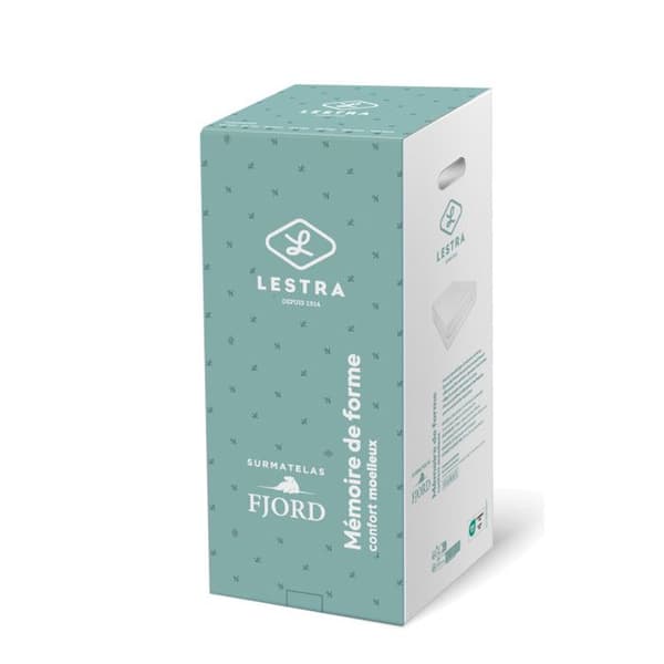 Lestra Fjord memory foam övermadrass 80 x 200 cm Lestra