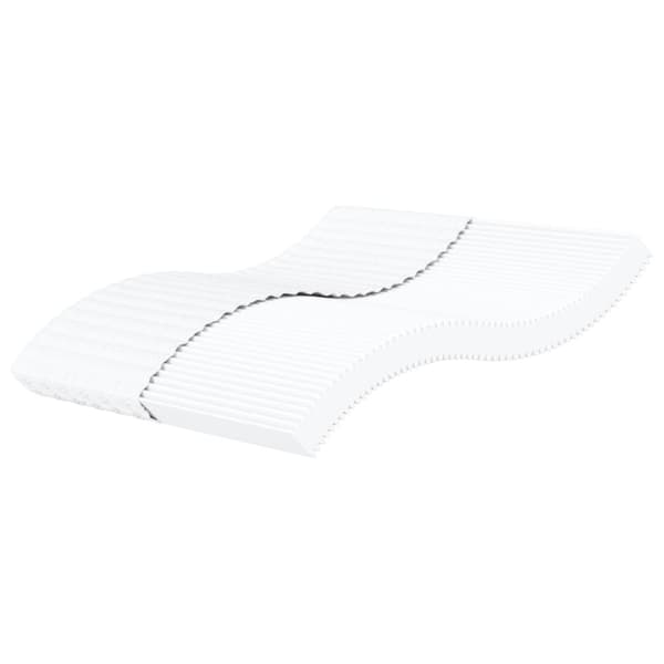 vidaXL Skummadrass vit 200x200 cm hårdhet H2 H3