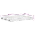Miniatyrbilde 9 av 9: vidaXL Skummadrass hvit 140x190 cm hardhet H2 H3