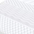 Miniatyrbilde 5 av 9: vidaXL Skummadrass hvit 100x200 cm 7-Zone hardhet 20 ILD