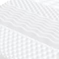 Miniatyrbilde 5 av 9: vidaXL Skummadrass hvit 90x190 cm 7-Zone hardhet 20 ILD