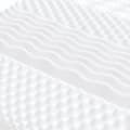 Miniatyrbilde 5 av 9: vidaXL Skummadrass hvit 200x200 cm 7-Zone hardhet 20 ILD