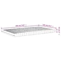 Miniatyrbilde 9 av 9: vidaXL Skummadrass hvit 140x190 cm 7-Zone hardhet 20 ILD