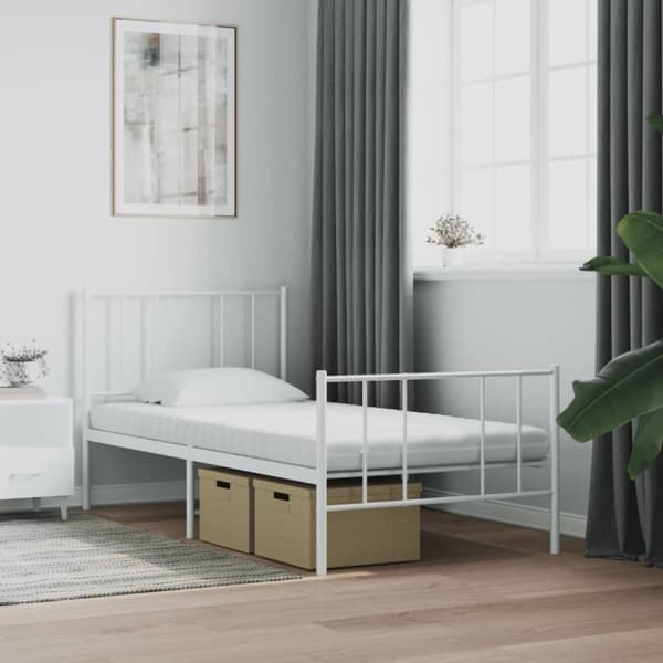 vidaXL Vaahtomuovipatjat 2 kpl valk. 80x200 cm 7 vyöhykettä kov. 20ILD