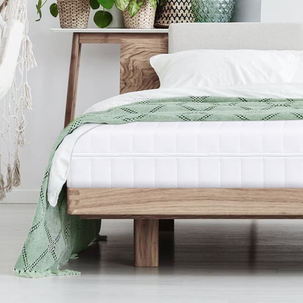 Madrass 90x190 cm - Kallskumsmadrass - 7 komfortzoner - tjocklek 15 cm - Mikrofiberöverdrag - Hypoallergen och mjuk