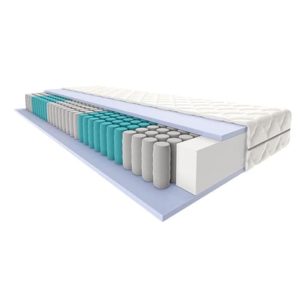 80x200 madrass - Tjocklek 21 cm - Pocket resårmadrass - 80x200 madrass med 7 zoner - 80 x 200 andningsbar madrass
