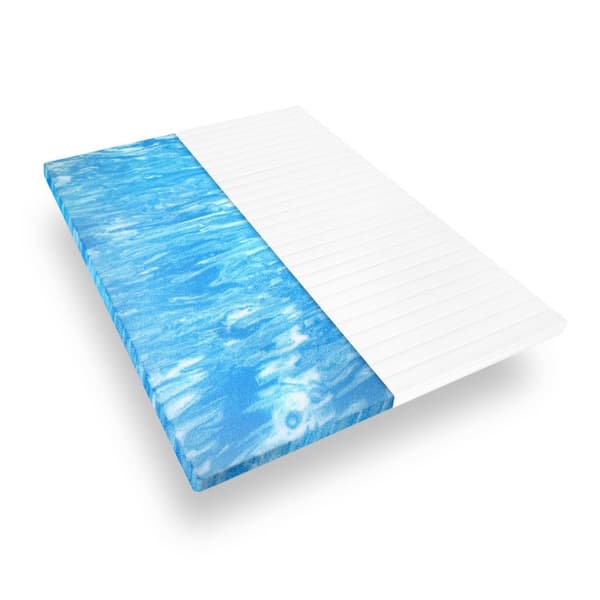 Gelskum toppmadrass 120x200, Tjocklek 5 cm, Mjukt mikrofiberöverdrag, På mjuk madrass, Hygieniska material