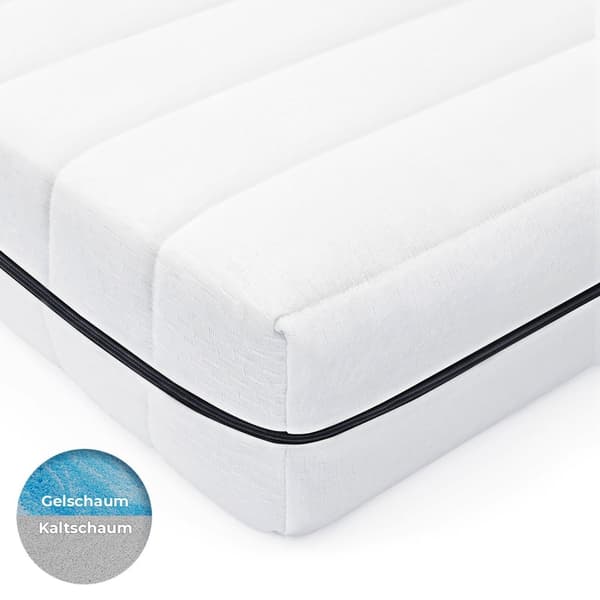 Madrass 200x200 cm,Tjocklek 15 cm,Madrass i skum,Premium kvalitet,Andningsbar och hypoallergenisk,Balanserat stöd,7 zoner