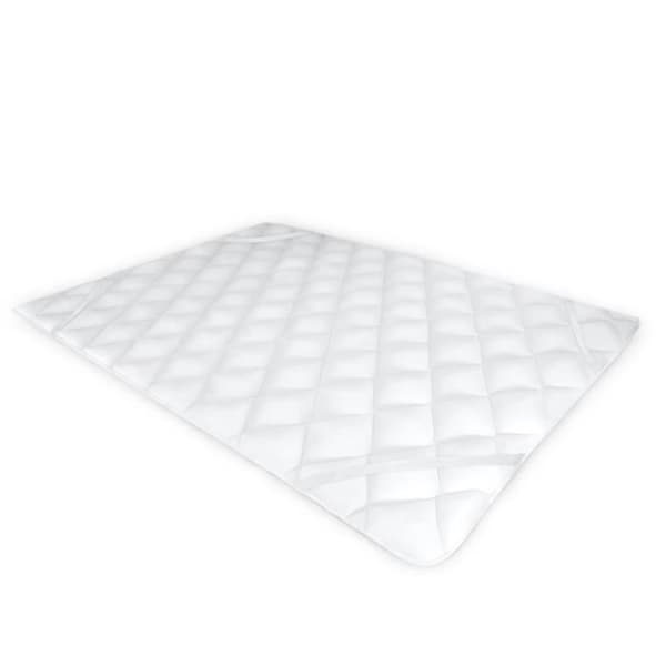 Övermadrass 120x200 - Mikrofiberfyllning - Mjuk och fluffig stoppning - Kan tvättas i maskin - På ventilerande och hygienisk madrass