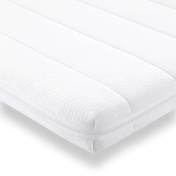 Övermadrass 120x190 - Komfortövermadrass av skum - Mikrofiberöverdrag - Mjuk ortopedisk övermadrass - Tjocklek 5 cm