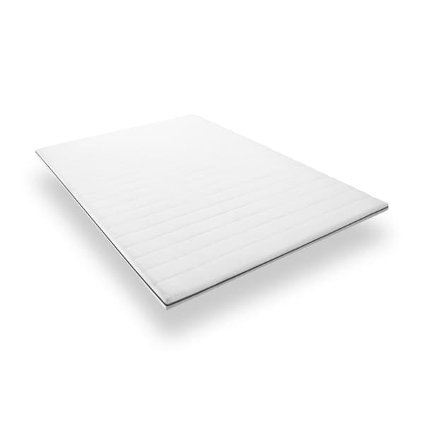 90x200 övermadrass, Komfort kallskum övermadrass, Fodrat tygöverdrag, Balanserat stöd, Höjd 5 cm, Behagligt, Avkopplande