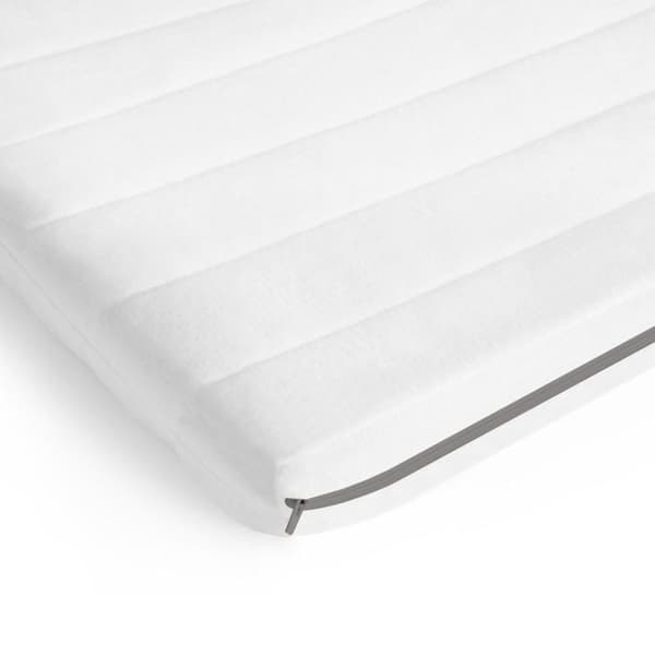Övermadrass 100 x 200 cm - Övermadrass av gelskum - Mjuk komfort - Mikrofiberöverdrag - Vilsam sömn - Tjocklek 5 cm