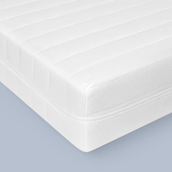 Madrass 120x190 cm i kallskum - tjocklek 15 cm - Avtagbar och tvättbar överdrag - Andningsbar och ergonomisk madrass - 7 zoner