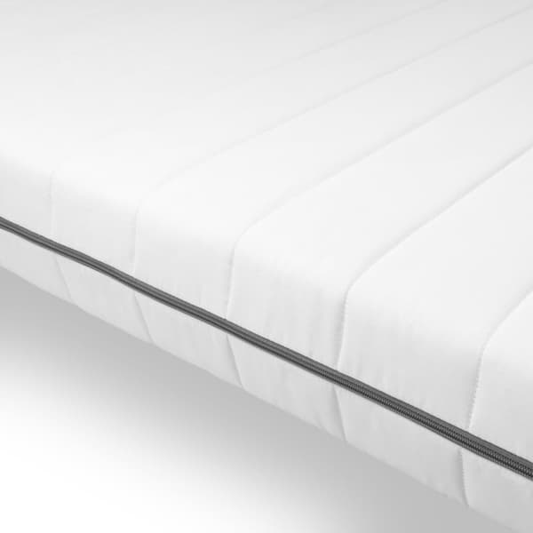 90x190 kvalsterskyddsmadrass - Kallskumsmadrass - Maskintvättbart överdrag - Tjocklek 10 cm - Barnmadrass