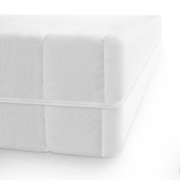 Madrass 100x190 cm - Madrass i kallskum - 7 komfortzoner - tjocklek 15 cm - Mikrofiberöverdrag - Hypoallergenisk och mjuk