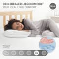 Miniatyrbild 4 av 6: ML-Design Madrass 100 x 200 x 16 cm; Ortopedisk 7-zons kallskumsmadrass; Öko-Tex-certifierad; Hårdhetsgrad H4 extra fast; andningsbar &