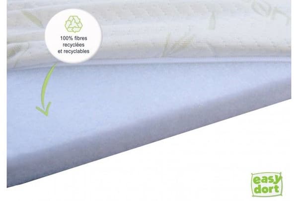 PRAKTISKT BABYKIT Madrass 32x72 Bassinet Baby Bamboo Cradle + 3 ekologiska påsar | GOTS-certifierad | Tillverkar Frankrike EU