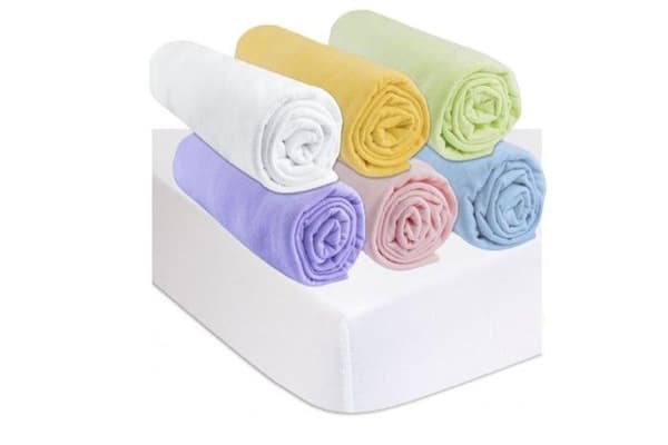 Babybambumadrass 70x140 + 6 st bomullslakan + 2 bäddmadrasser i bomull - EASY DORT - Praktiskt babysängpaket