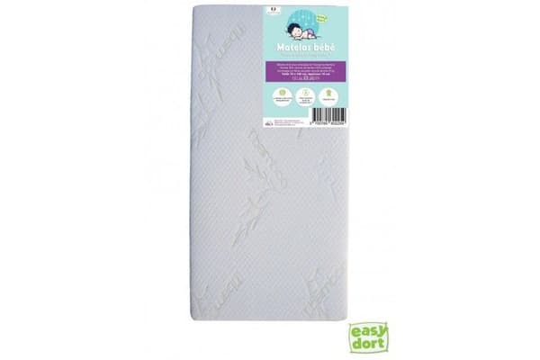 Babybambumadrass 70x140 + 6 st bomullslakan + 2 bäddmadrasser i bomull - EASY DORT - Praktiskt babysängpaket