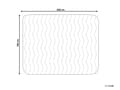 Miniatyrbillede 3 af 7: Vådliggerlagen Hvid Microfiber 180 x 200 cm Vandtæt Madrasbeskytter til Seng Åndbart Design