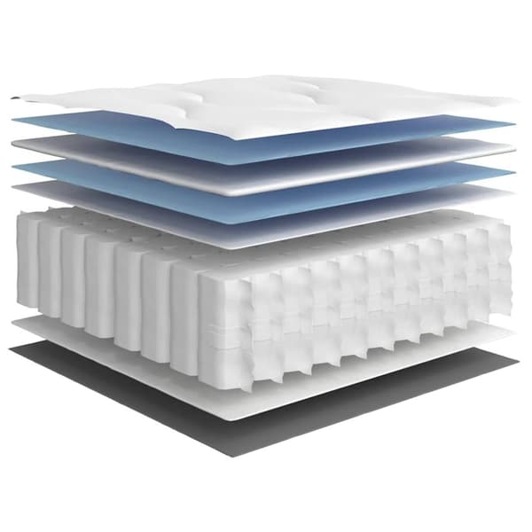 vidaXL springmadras m. pocket-fjedre medium 200x200 cm