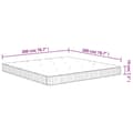 Miniatyrbillede 9 af 9: vidaXL springmadras m. pocket-fjedre medium 200x200 cm