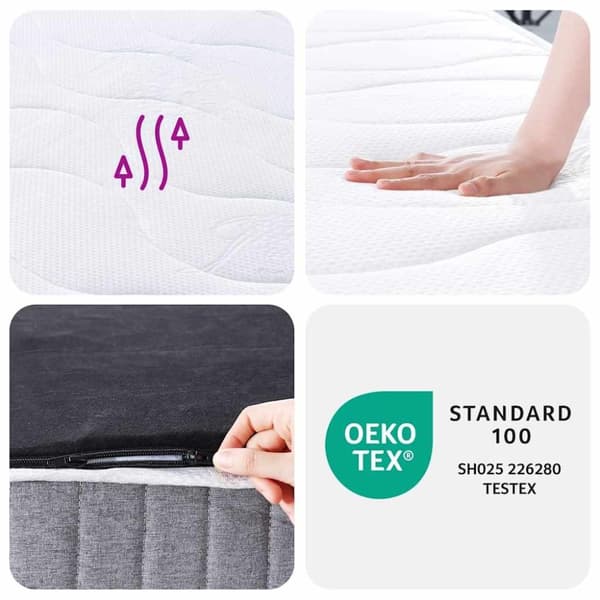 vidaXL Pocketresårmadrass medium 90x190 cm
