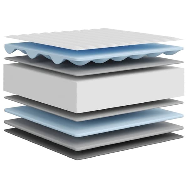 vidaXL Skummadrass medium mjuk 90x200 cm