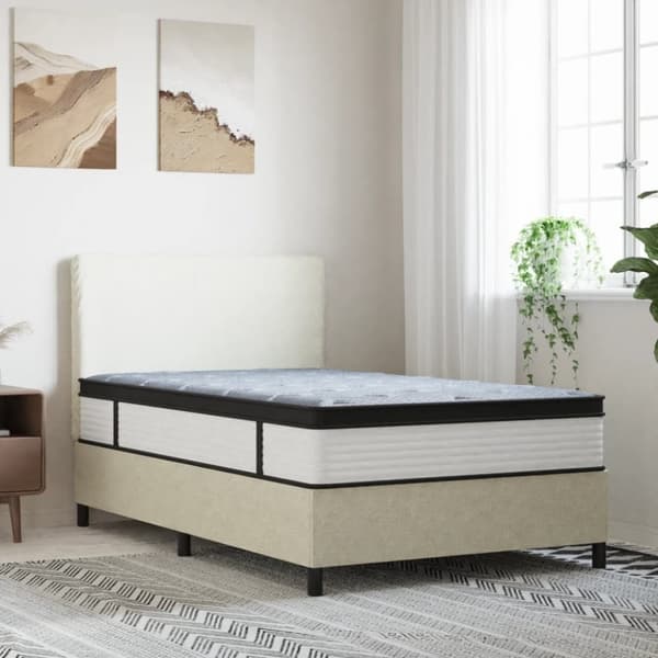 vidaXL springmadras med pocketfjedre 120x200 cm medium