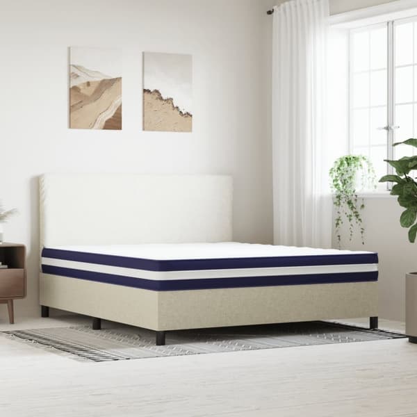 vidaXL springmadras m. pocket-fjedre medium fasthed 180x200 cm