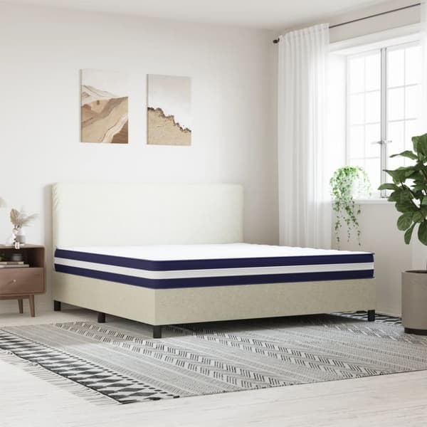 vidaXL springmadras m. pocket-fjedre medium fasthed 200x200 cm